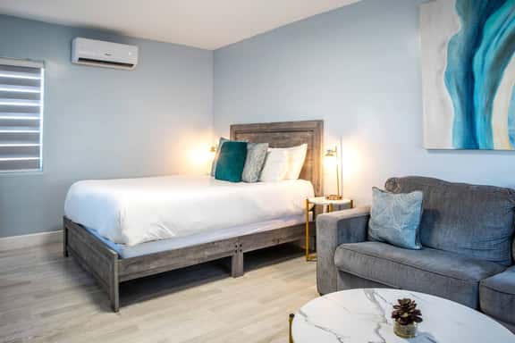 Queen bed and queen size sofa bed