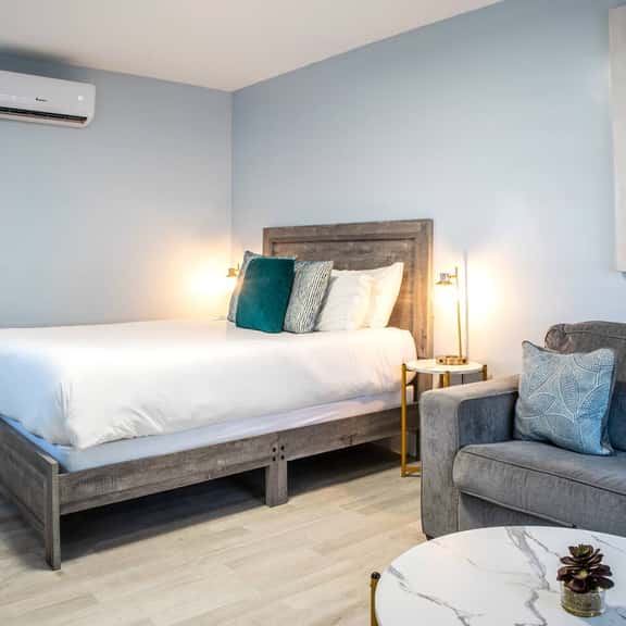 Queen bed and queen size sofa bed
