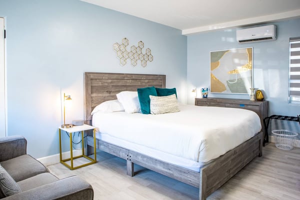 Modern, clean rooms